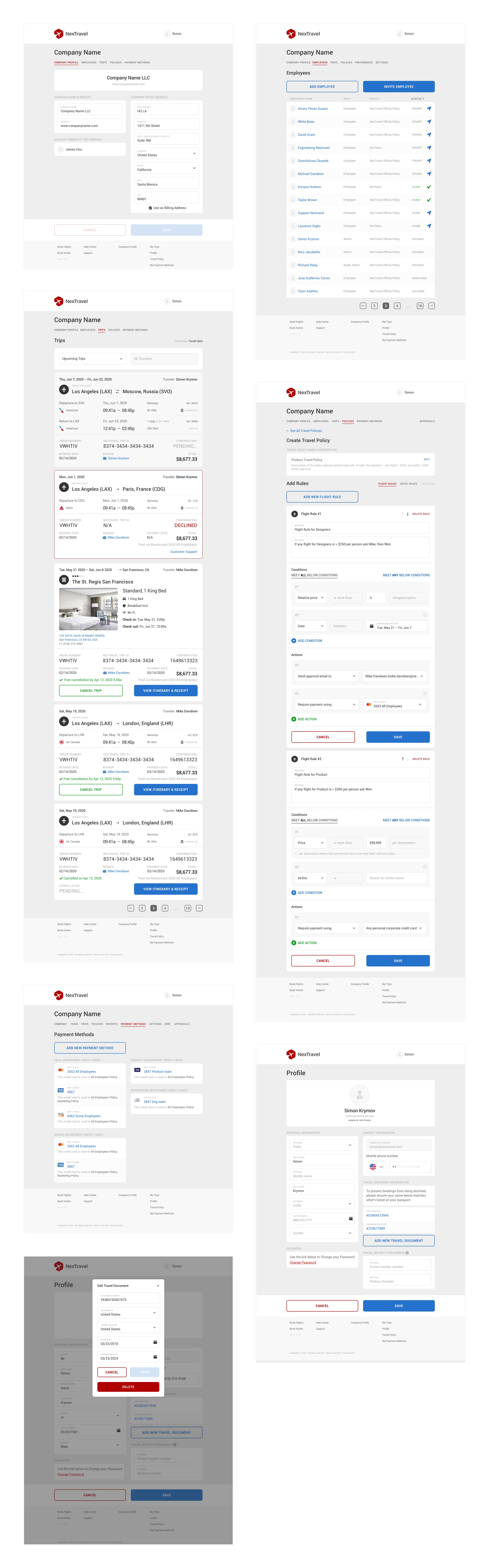 NexTravel Preferences